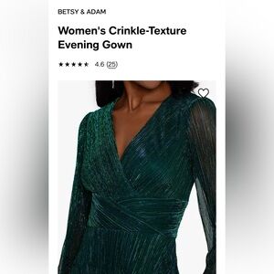 Showstopper!! Beautiful Jade V-neck long sleeve flattering dress.